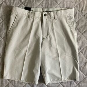 Adidas Ultimate 365 Golf Shorts Mens 34 Gray White Striped 10” Inseam NWT